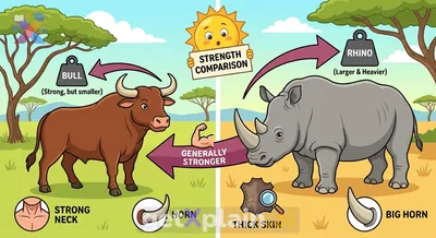 Bull vs. Rhino: Which Animal is Stronger?
