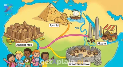 What ancient civilizations thrived across the African continent?