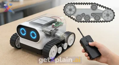 How Does a Toy Robot with Tracks Move?