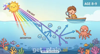 لماذا يبدو المحيط أزرق اللون؟