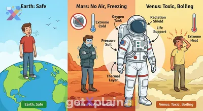 Could You Survive on Other Planets Without a Spacesuit?