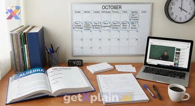 How to Effectively Study Algebra for an Exam in 7 Days?