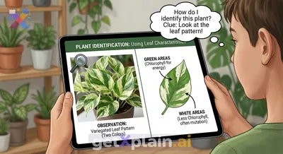What Kind of Plant Has Creamy White and Green Variegated Leaves?