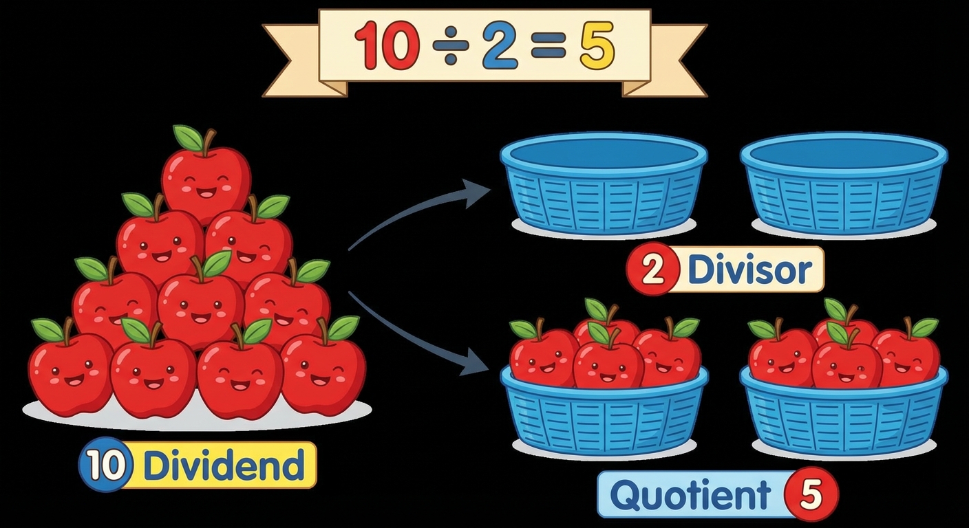 What Does 10 Divided by 2 Equal?