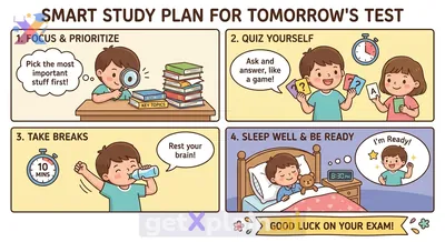 What Are Effective Ways to Study for Tomorrow's Exam?