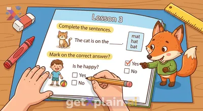 Can We Complete the English Workbook's Lesson 3 Exercises Together?