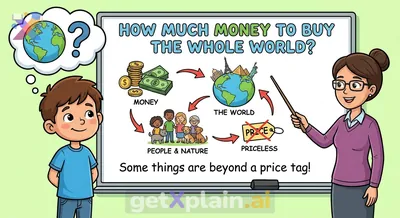 How Much Money to Own Earth? A Global Economic Question.