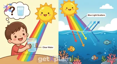 Why Does the Ocean Look Blue While Drinking Water Is Clear?