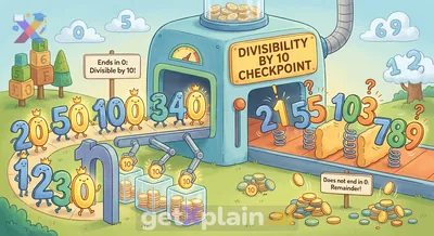 What is the rule for numbers divisible by ten?