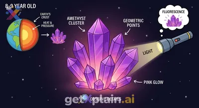 What Makes These Purple Crystals Glow So Brightly?