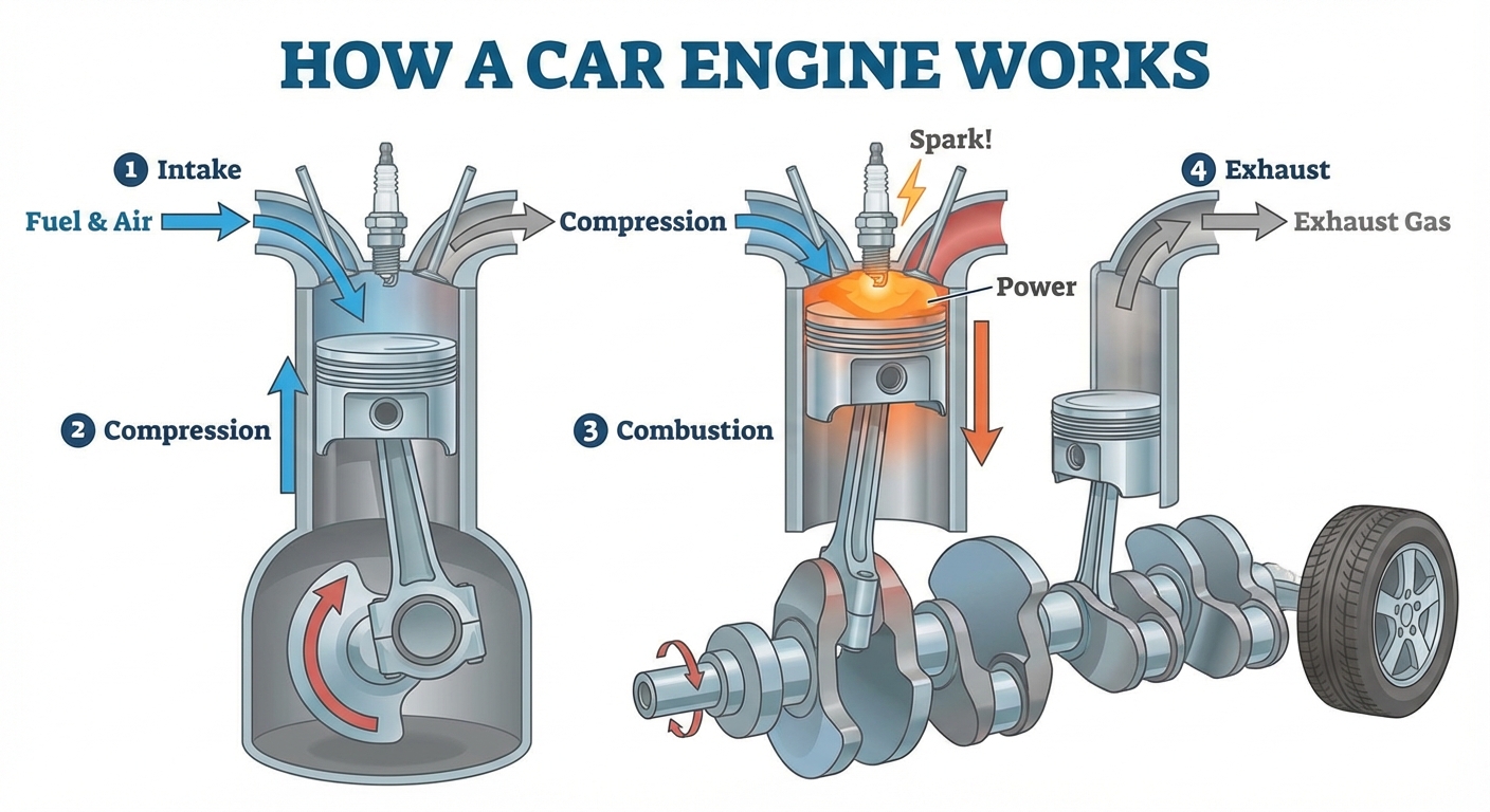 What Makes a Car Engine Go?