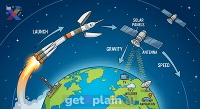How Do Artificial Satellites Work in Space?