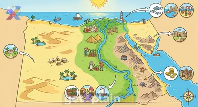 How Do Egypt's Diverse Landforms Shape Its Characteristics?