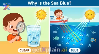 Why Does Clear Water Look Different From The Blue Sea?