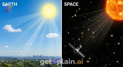 Why Does Space Look Black, Even with a Bright Sun?