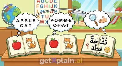 How to Learn English and French Vocabulary with Arabic Explanations?