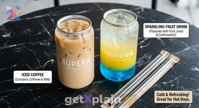 What Cold Beverages Are Pictured and What Are They Like?