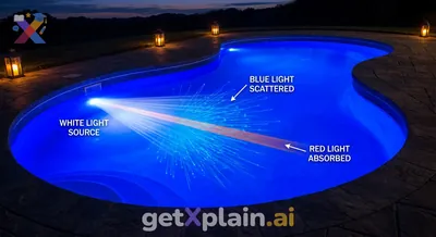 Why Do Swimming Pools Glow Blue at Night?