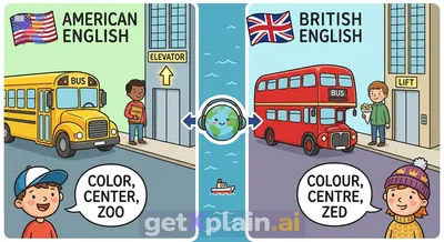 What Are the Main Differences Between American and British English?