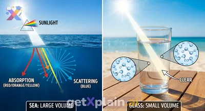 Why Does the Ocean Appear Blue and Water Clear?