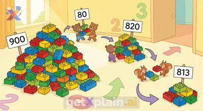 How Do We Solve 900 Minus 80 Minus 7?