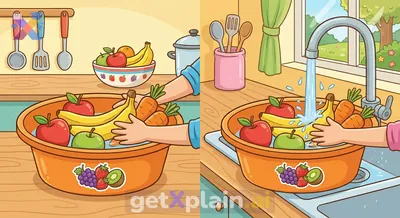 What is This Orange Plastic Basin with Fruits?