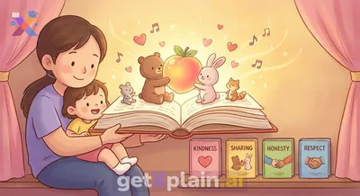 What makes a useful story for a four-year-old daughter?
