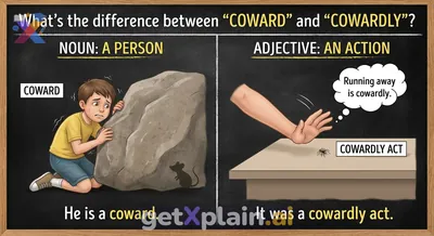 What's the Difference: 'Cowardly' vs. 'Coward'?