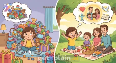 What Truly Makes Us Happy: Many Toys or Inner Blessings?