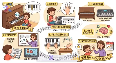What Are the First Steps to Learning How to Play Piano?