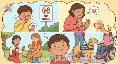 لماذا قد لا يستطيع شخص ما اللعب مع الكلب؟