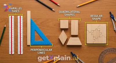 How Do Geometric Shapes Use Parallel and Perpendicular Lines?