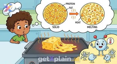 Why Does Cheese Melt When We Heat It?