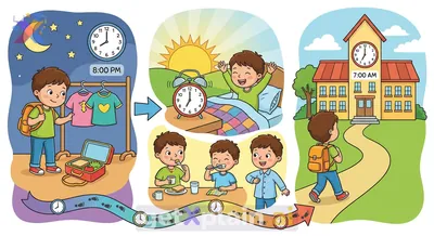 How Can I Arrive at School Exactly at 7 AM Daily?