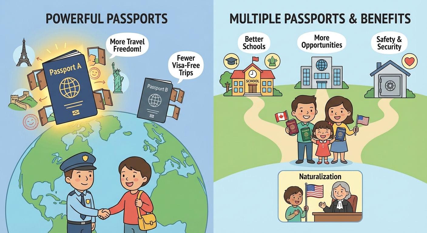 Why Are Some Passports More Powerful, and What Are the Benefits of Dual Citizenship?