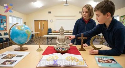 How Do People Practice Their Faiths, and What Are the Main Ideas of Buddhism?