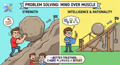Why Brainpower Outweighs Brute Force?