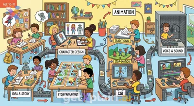 How Do Artists Bring Cartoon Worlds to Life?