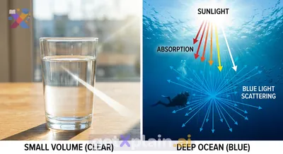 Why Does the Ocean Look Blue While Water is Clear?