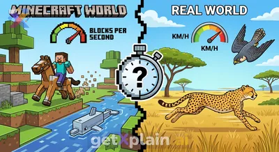 Comparing Fastest Animals: Minecraft vs. Real World?