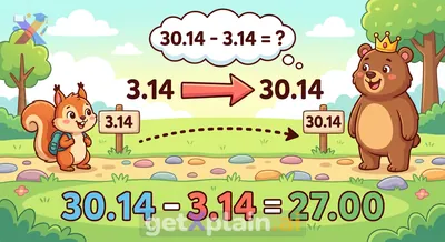 What is the Difference Between 3.14 and 30.14?