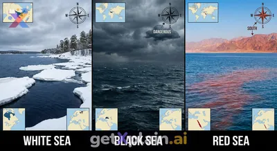 Why Don't the White, Black, and Red Seas Match Their Names?