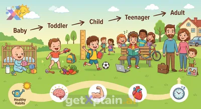 كيف ينمو البشر ويتغيرون طوال حياتهم؟