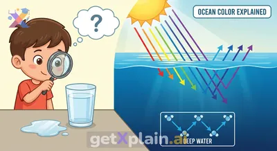 Why Does Water Look Clear, But The Ocean Blue?