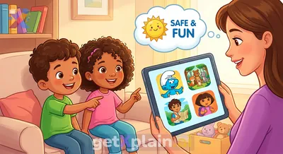 What are fun and safe cartoons for a 6-year-old?