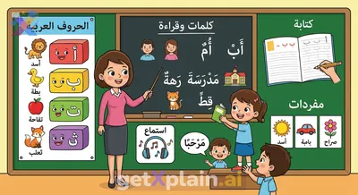 What Do First Graders Learn in Arabic Class?