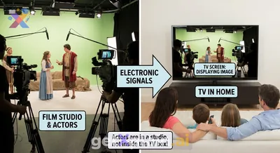 Are Actors Really Inside Your Television Screen?