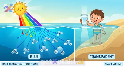 Why Does the Ocean Look Blue and Its Water Transparent?