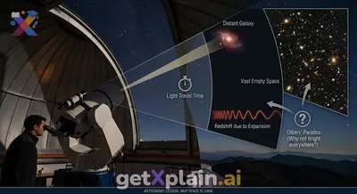 Why Does Space Appear So Dark?