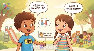 How Do We Learn and Share Our Names Politely?